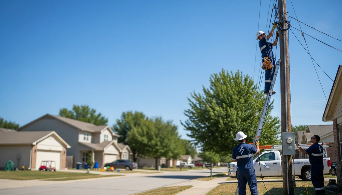 Residential electrician providing installation services in Cascade, IA